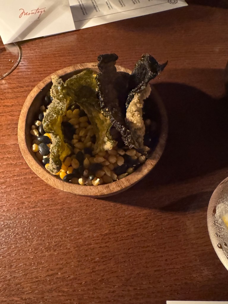 Rocket Fish Ceviche Nayarit Style with Seaweed Crisps